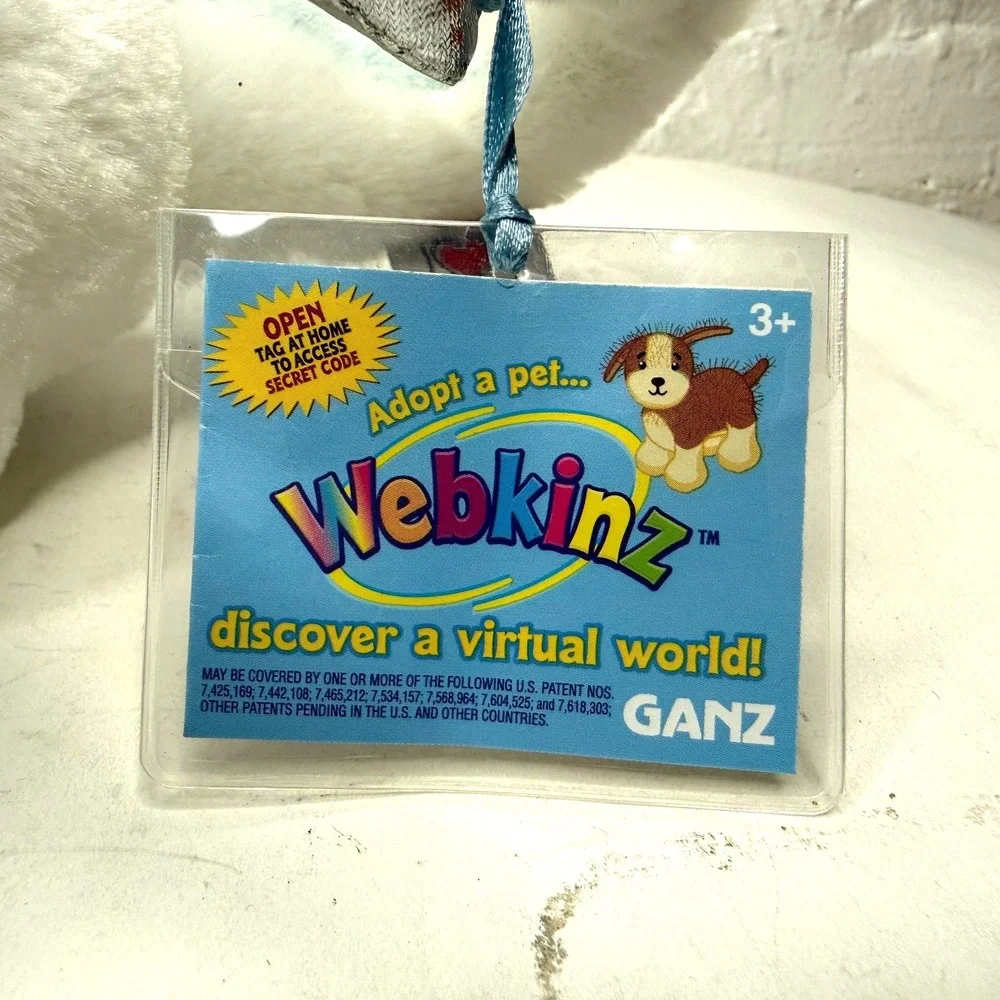 Webkinz‎ Ice Dragon HM396 With Tag Code Retired Ice Tower Plush Stuffed Snow